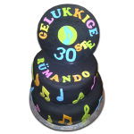 Record Music Birthday Cake